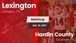 Matchup: Lexington High vs. Hardin County  2017