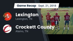 Recap: Lexington  vs. Crockett County  2018