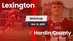 Matchup: Lexington High vs. Hardin County  2018