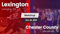 Matchup: Lexington High vs. Chester County  2018