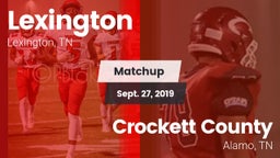 Matchup: Lexington High vs. Crockett County  2019