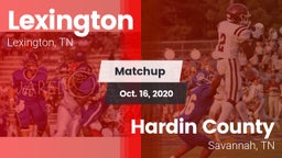 Matchup: Lexington High vs. Hardin County  2020