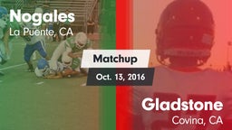 Matchup: Nogales  vs. Gladstone  2016