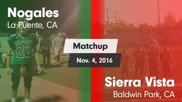 Matchup: Nogales  vs. Sierra Vista  2016