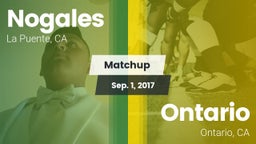 Matchup: Nogales  vs. Ontario  2017