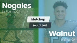 Matchup: Nogales  vs. Walnut  2018
