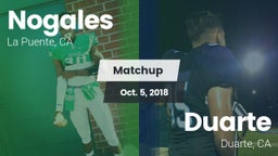 Matchup: Nogales  vs. Duarte  2018