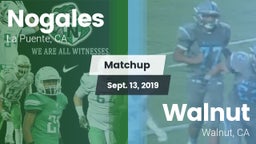 Matchup: Nogales  vs. Walnut  2019