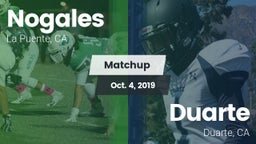 Matchup: Nogales  vs. Duarte  2019
