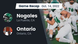 Recap: Nogales  vs. Ontario  2022