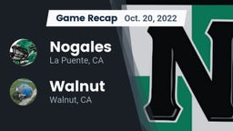Recap: Nogales  vs. Walnut  2022