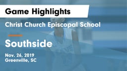 Christ Church Episcopal School vs Southside  Game Highlights - Nov. 26, 2019