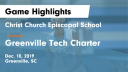 Christ Church Episcopal School vs Greenville Tech Charter Game Highlights - Dec. 10, 2019