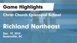 Christ Church Episcopal School vs Richland Northeast  Game Highlights - Dec. 19, 2019