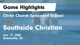 Christ Church Episcopal School vs Southside Christian  Game Highlights - Jan. 17, 2020