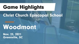 Christ Church Episcopal School vs Woodmont  Game Highlights - Nov. 23, 2021
