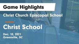 Christ Church Episcopal School vs Christ School Game Highlights - Dec. 10, 2021