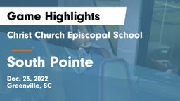 Christ Church Episcopal School vs South Pointe  Game Highlights - Dec. 23, 2022