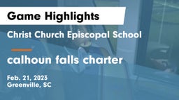 Christ Church Episcopal School vs calhoun falls charter Game Highlights - Feb. 21, 2023