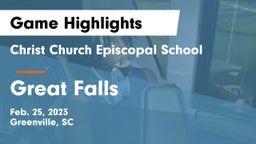 Christ Church Episcopal School vs Great Falls Game Highlights - Feb. 25, 2023