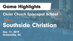 Christ Church Episcopal School vs Southside Christian Game Highlights - Jan. 11, 2019