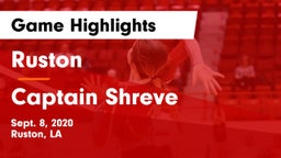 Ruston  vs Captain Shreve  Game Highlights - Sept. 8, 2020