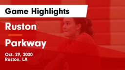 Ruston  vs Parkway  Game Highlights - Oct. 29, 2020