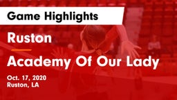 Ruston  vs Academy Of Our Lady Game Highlights - Oct. 17, 2020