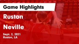 Ruston  vs Neville Game Highlights - Sept. 2, 2021