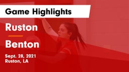 Ruston  vs Benton  Game Highlights - Sept. 28, 2021
