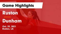 Ruston  vs Dunham  Game Highlights - Oct. 29, 2021
