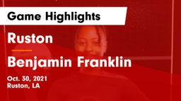 Ruston  vs Benjamin Franklin  Game Highlights - Oct. 30, 2021