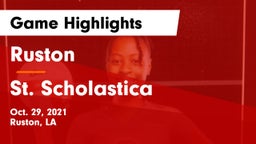 Ruston  vs St. Scholastica Game Highlights - Oct. 29, 2021