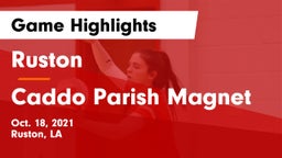Ruston  vs Caddo Parish Magnet  Game Highlights - Oct. 18, 2021