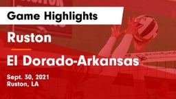 Ruston  vs El Dorado-Arkansas Game Highlights - Sept. 30, 2021