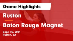 Ruston  vs Baton Rouge Magnet  Game Highlights - Sept. 25, 2021