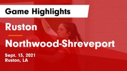 Ruston  vs Northwood-Shreveport Game Highlights - Sept. 13, 2021