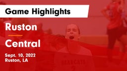 Ruston  vs Central  Game Highlights - Sept. 10, 2022