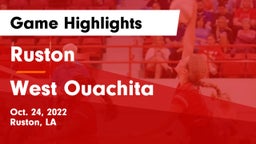 Ruston  vs West Ouachita  Game Highlights - Oct. 24, 2022