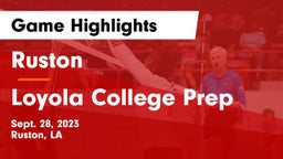 Ruston  vs Loyola College Prep  Game Highlights - Sept. 28, 2023