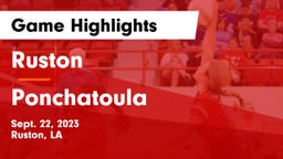 Ruston  vs Ponchatoula  Game Highlights - Sept. 22, 2023