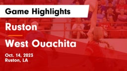 Ruston  vs West Ouachita  Game Highlights - Oct. 14, 2023