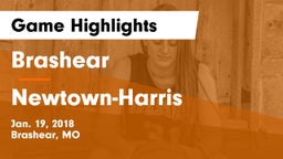 Brashear  vs Newtown-Harris Game Highlights - Jan. 19, 2018