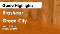 Brashear  vs Green City Game Highlights - Jan. 23, 2018