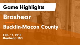 Brashear  vs Bucklin-Macon County  Game Highlights - Feb. 13, 2018