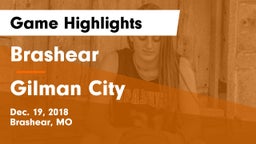 Brashear  vs Gilman City Game Highlights - Dec. 19, 2018