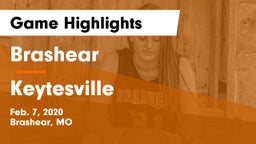 Brashear  vs Keytesville  Game Highlights - Feb. 7, 2020