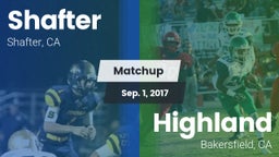 Matchup: Shafter  vs. Highland  2017