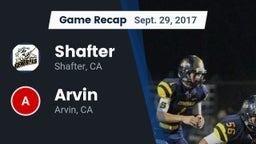 Recap: Shafter  vs. Arvin  2017