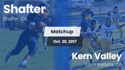 Matchup: Shafter  vs. Kern Valley  2017